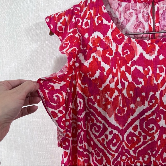 Tommy Hilfiger Ruffle Hem Mini Shift Dress Size 10 - Picture 8 of 16